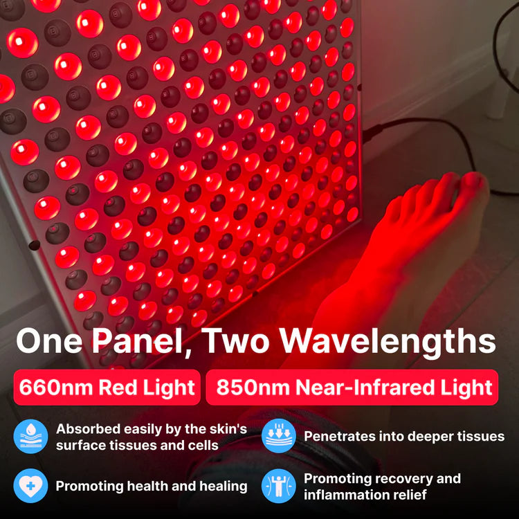 ECLAIRA Red Light Panel — At-Home Daily Glow Routine (4 Plug Options)