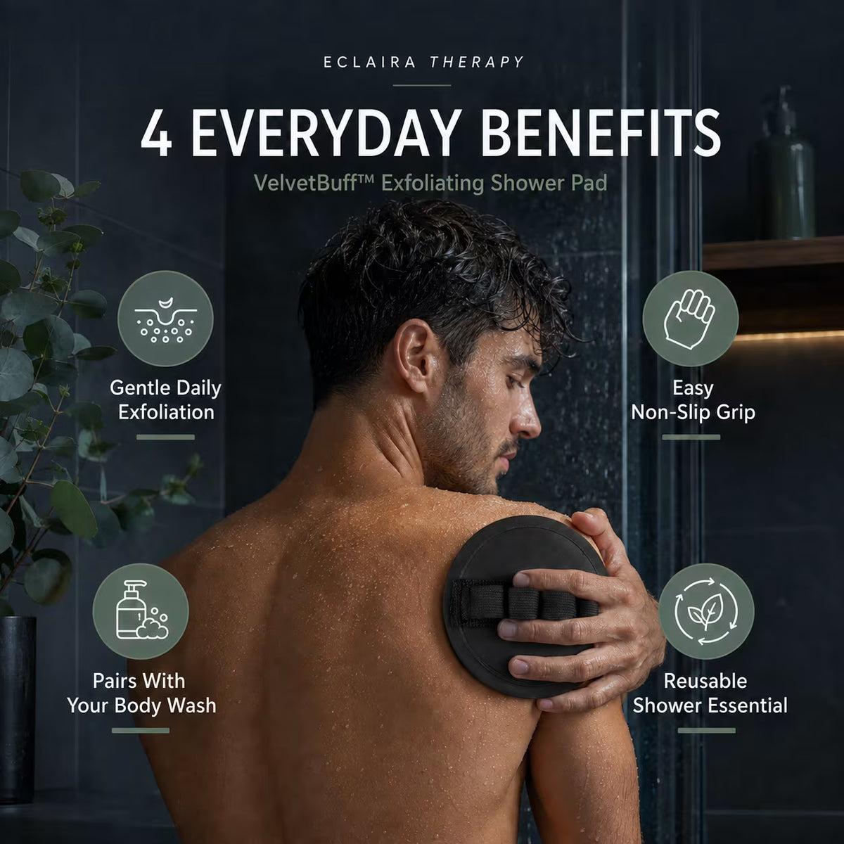 VelvetBuff™ Exfoliating Shower Pad