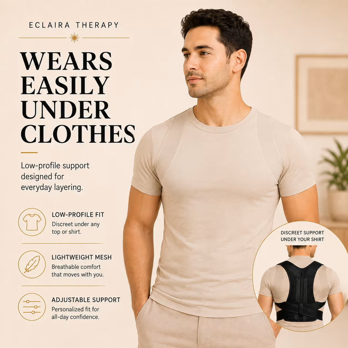 Eclaira AlignPro™ Posture Support Brace