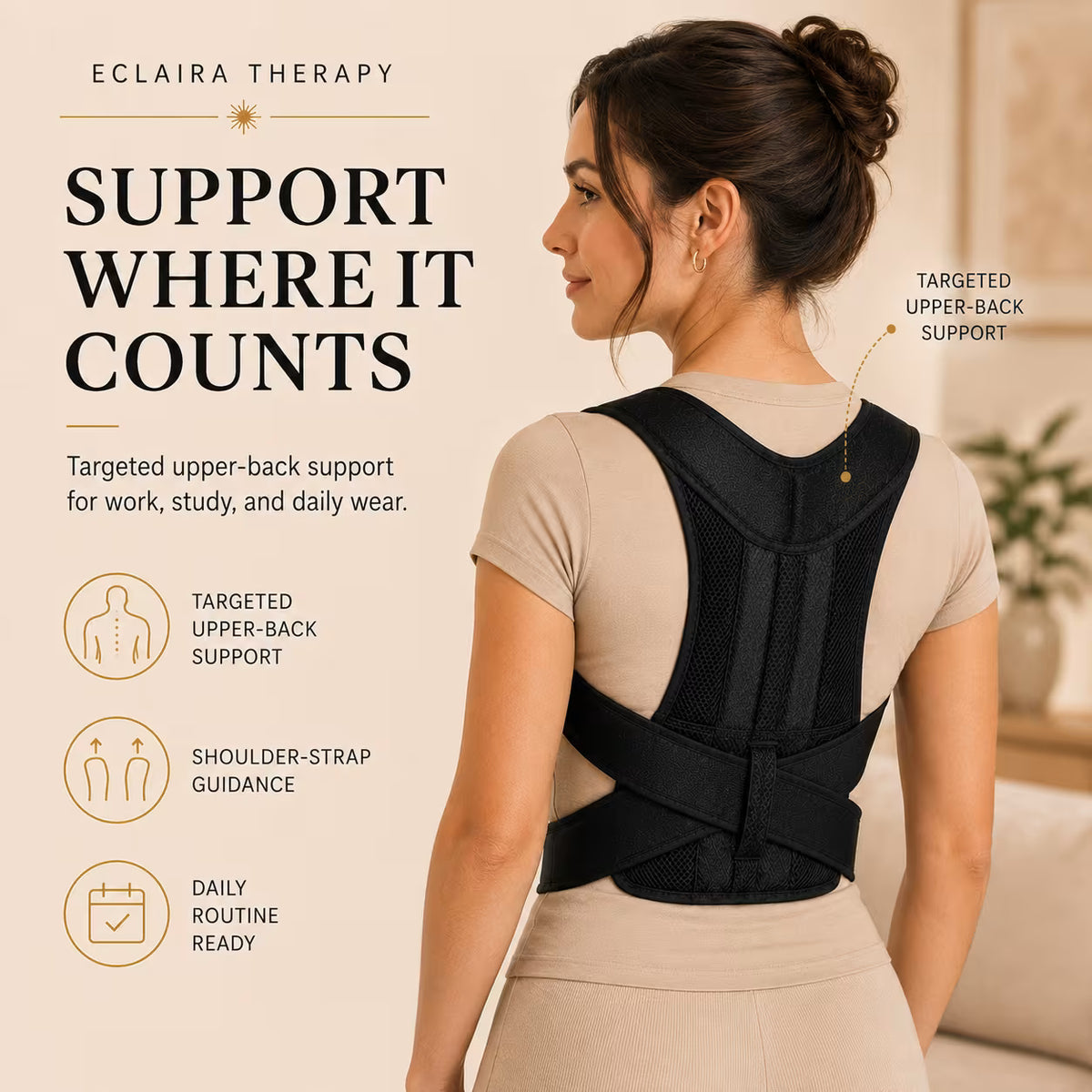 Eclaira AlignPro™ Posture Support Brace