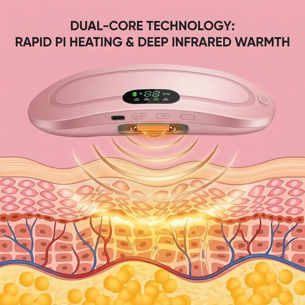 Eclaira Therapy HeatBelt™ — Menstrual Heating Belt (Heat + Vibration)