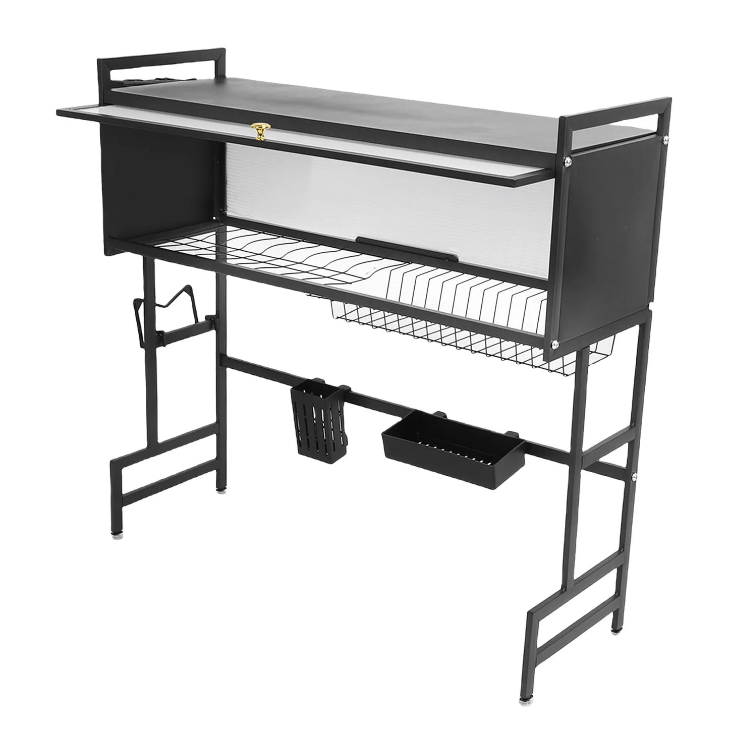 Over-Sink 2-Tier Drying Rack (Space-Saving Carbon Steel)