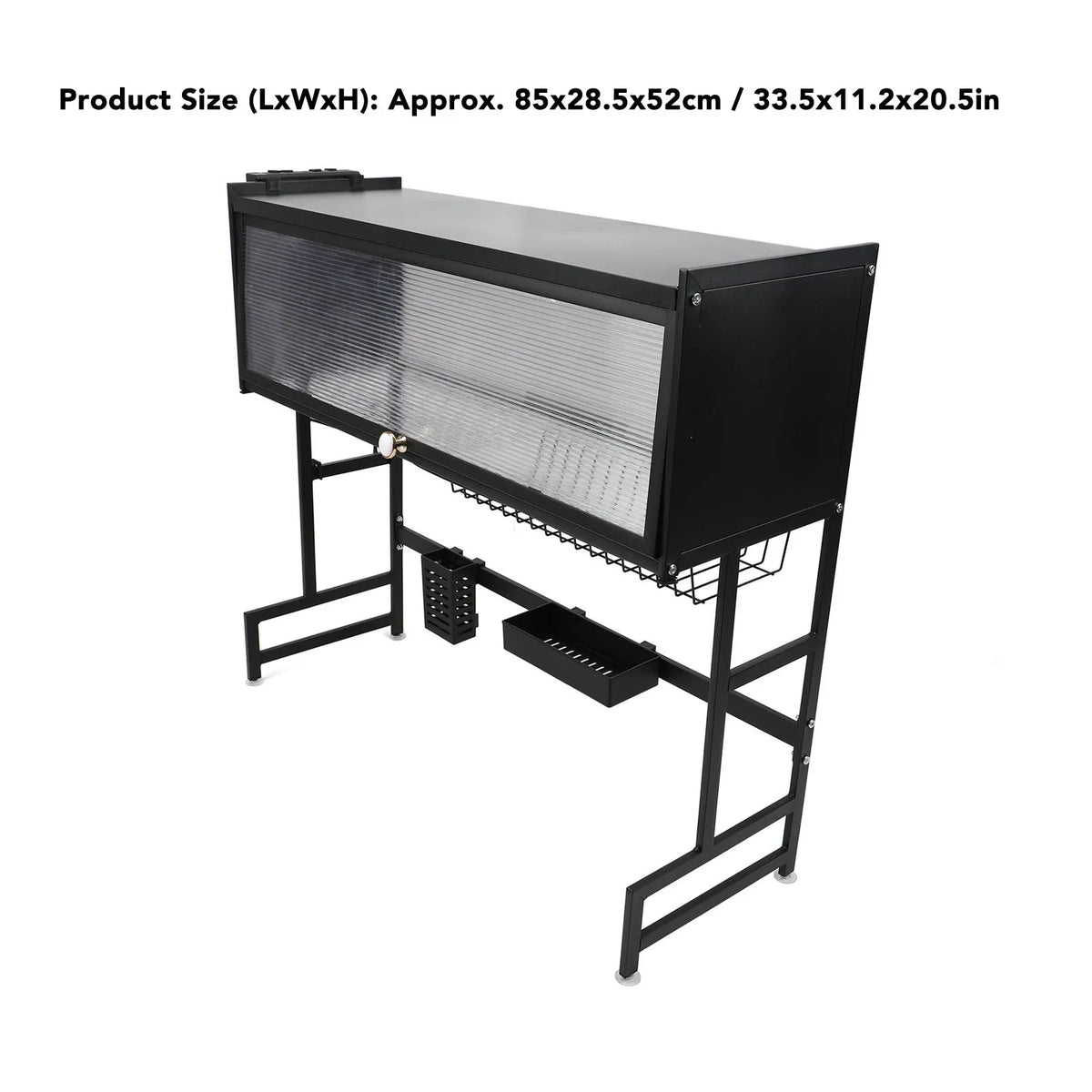 Over-Sink 2-Tier Drying Rack (Space-Saving Carbon Steel)